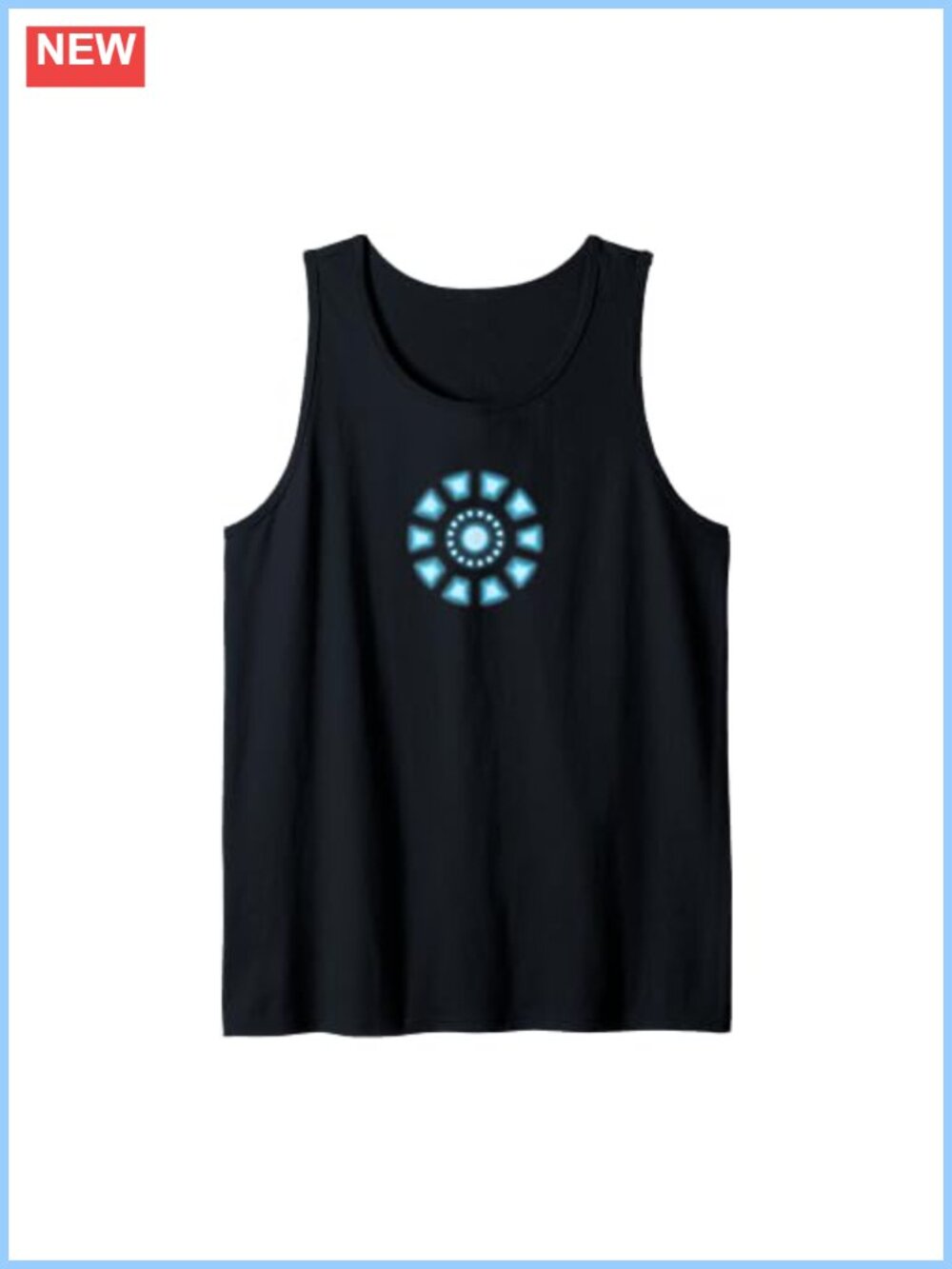 Marvel Iron Man Arc Reactor Tank Top Classic Fit Sleeveless Tee